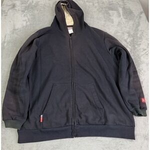 Benchmark Flame Resistant Full Zip Hoodie Men's Size 2XL Black